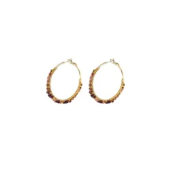 Discount Iancura hoop earrings - plum Créoles