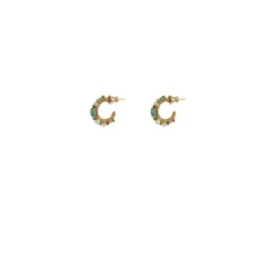 Iancura hoop earrings - turquoise Créoles