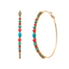 Outlet Iancura hoop earrings - turquoise carnelian Percées / Tiges