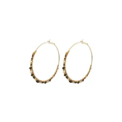 Best Iancura large hoop earrings - black Créoles