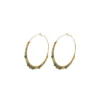 Sale Iancura large hoop earrings - green Créoles