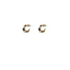 Online Iancura mini hoop earrings - black Créoles