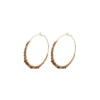 Sale Iancura wide hoop earrings - garnet Créoles