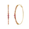 New Iancura wide hoop earrings - roses Percées / Tiges