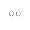Clearance Iancura wide hoop earrings - turquoise Créoles