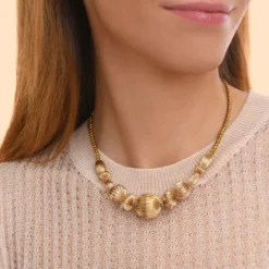 Sale Inti adjustable short necklace - gold Colliers Courts & Ras Du Cou