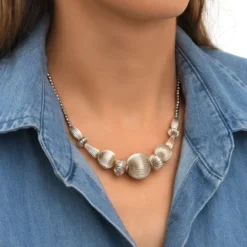 Online Inti adjustable short necklace - silver Colliers Courts & Ras Du Cou