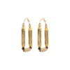 New Inti graphic hoop earrings - gold Créoles