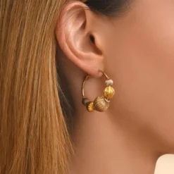 Sale Inti hoop earrings - gold Créoles