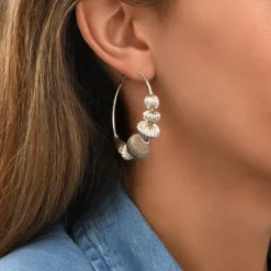 Sale Inti hoop earrings - silver Créoles