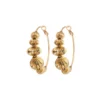New Inti pearl hoop earrings - gold-plated Créoles