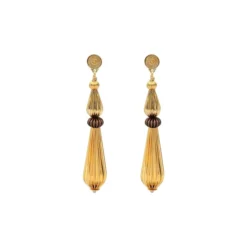 Discount Inti pierced post drop earrings - gold Percées / Tiges|Longues / Pendantes