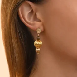 Hot Inti pierced stud earrings - gold Percées / Tiges