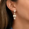 Clearance Inti thin pierced stud earrings - silver Percées / Tiges