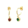 Discount Lhasa hoop earrings - red Créoles