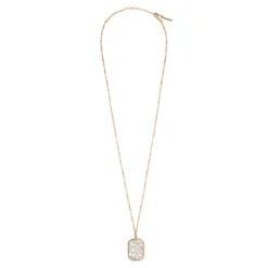 Sale Louise Adjustable Long Necklace - White Sautoirs & Colliers Longs