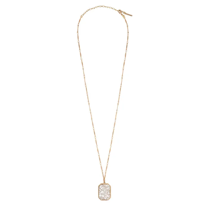 Sale Louise Adjustable Long Necklace - White Sautoirs & Colliers Longs