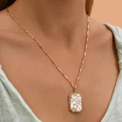 Sale Louise Adjustable Long Necklace - White Sautoirs & Colliers Longs