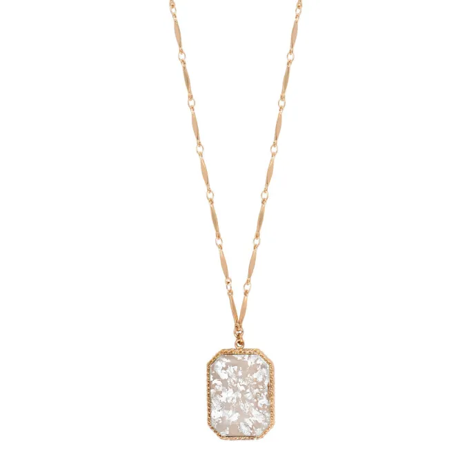 Sale Louise Adjustable Long Necklace - White Sautoirs & Colliers Longs