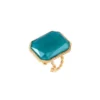 Clearance Louise adjustable ring - green Bagues Ajustables
