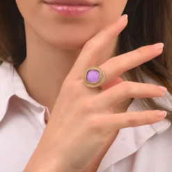 Clearance Louise adjustable ring - purple Bagues Ajustables