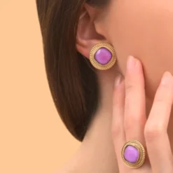 Clearance Louise adjustable ring - purple Bagues Ajustables