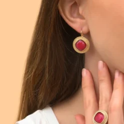 Best Louise cabochon ring - red Bagues Ajustables