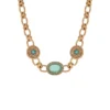 Sale Louise chain necklace - blue Colliers Courts & Ras Du Cou
