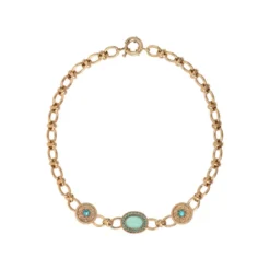 Sale Louise chain necklace - blue Colliers Courts & Ras Du Cou