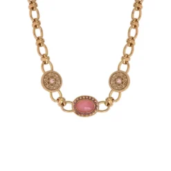 Sale Louise chain necklace - pink Colliers Courts & Ras Du Cou