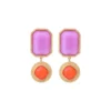 Clearance Louise clip-on earrings - red Clips