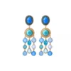 Clearance Louise clip-on earrings - turquoise Clips