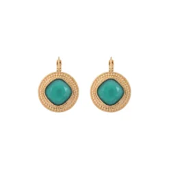 Clearance Louise delicate sleeper earrings - turquoise Dormeuses