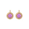 Sale Louise delicate sleeper earrings - violets Dormeuses
