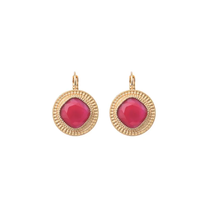 Clearance Louise delicate sleeper earrings - roses Dormeuses