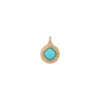 New Louise faceted cabochon pendant necklace - blue Sautoirs & Colliers Longs|Pendentifs Et Médailles