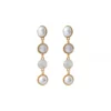 Outlet Louise long pierced stud earrings - white Percées / Tiges