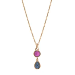 Best Louise pendant necklace - blue Sautoirs & Colliers Longs|Pendentifs Et Médailles