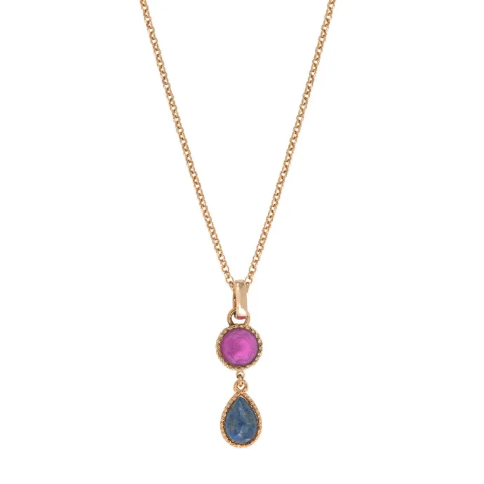 Best Louise pendant necklace - blue Sautoirs & Colliers Longs|Pendentifs Et Médailles