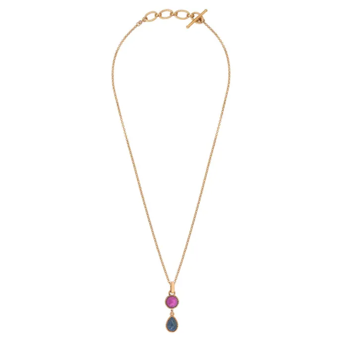 Best Louise pendant necklace - blue Sautoirs & Colliers Longs|Pendentifs Et Médailles