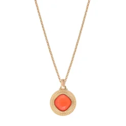 Hot Louise pendant necklace - coral Sautoirs & Colliers Longs|Pendentifs Et Médailles