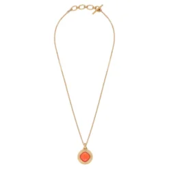Hot Louise pendant necklace - coral Sautoirs & Colliers Longs|Pendentifs Et Médailles