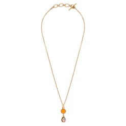 Online Louise pendant necklace - orange Sautoirs & Colliers Longs|Pendentifs Et Médailles