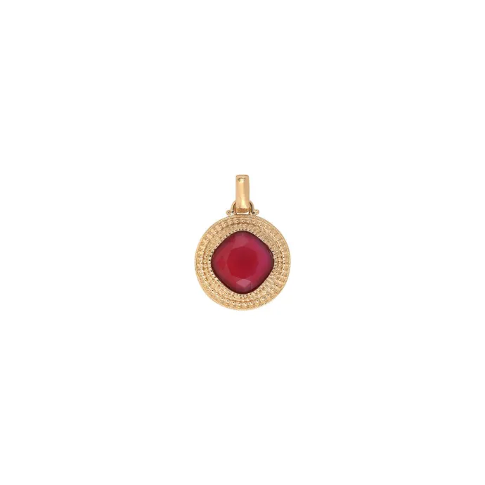 Outlet Louise pendant necklace - red Sautoirs & Colliers Longs|Pendentifs Et Médailles