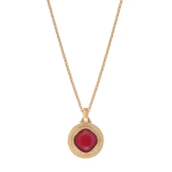 Outlet Louise pendant necklace - red Sautoirs & Colliers Longs|Pendentifs Et Médailles