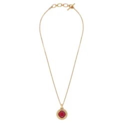 Outlet Louise pendant necklace - red Sautoirs & Colliers Longs|Pendentifs Et Médailles