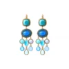 New Louise sequin sleeper earrings - turquoise Dormeuses