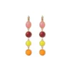 Hot Louise sleeper earrings - red Dormeuses