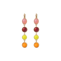 Hot Louise sleeper earrings - red Dormeuses