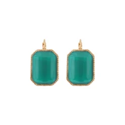 Sale Louise sleeper earrings - turquoise Dormeuses